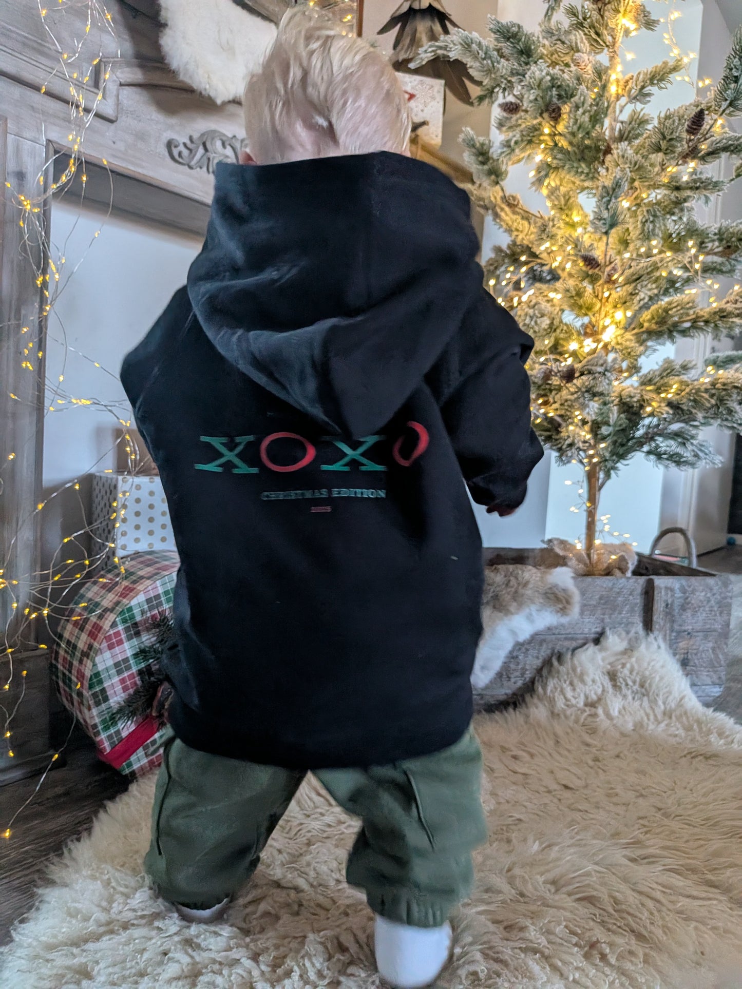 Kids Hoodie Hugs and Kisses Christmas Edition