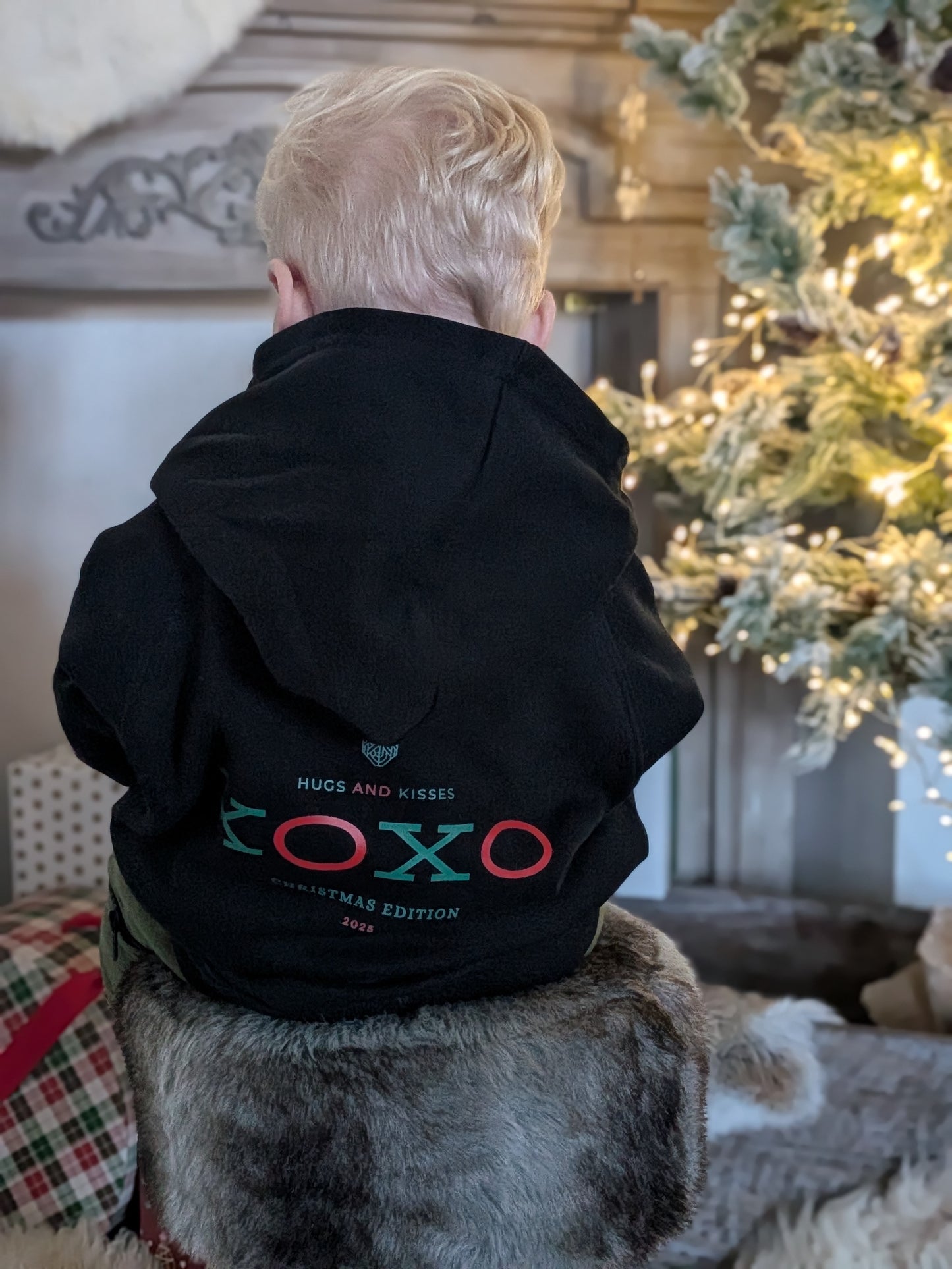 Kids Hoodie Hugs and Kisses Christmas Edition