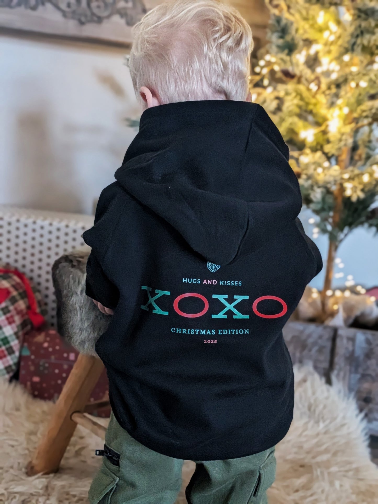 Kids Hoodie Hugs and Kisses Christmas Edition